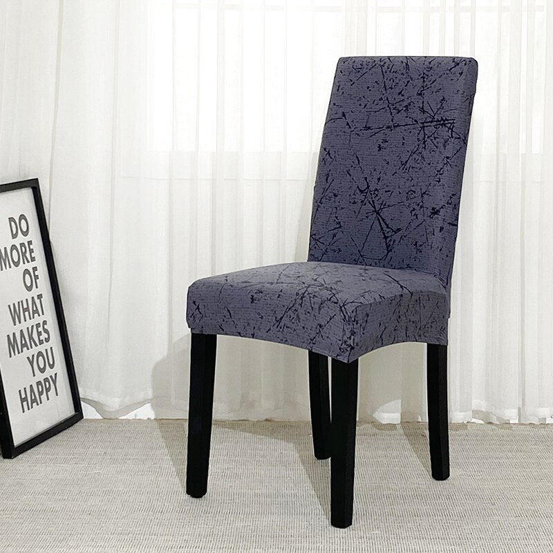 Printed Geometry Slipcover For Chair