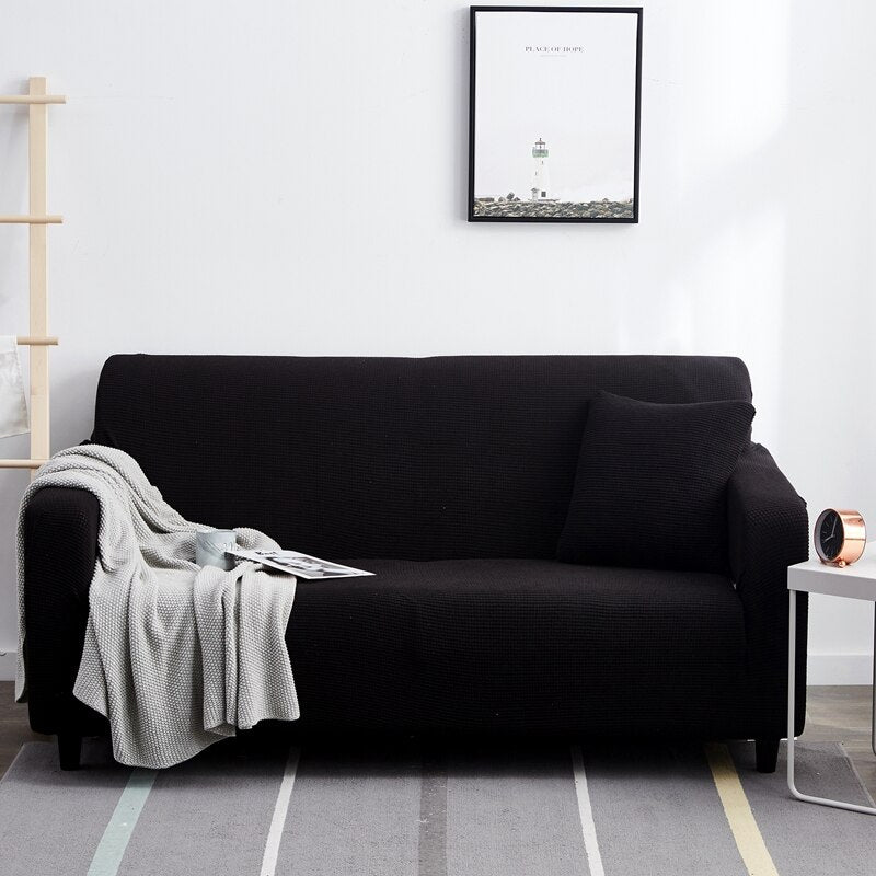 High Stretch Solid Color Sofa Cover