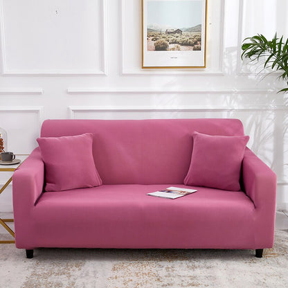 Elastic Plain Solid Sofa Cover