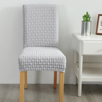 Solid Jacquard Chair Cover