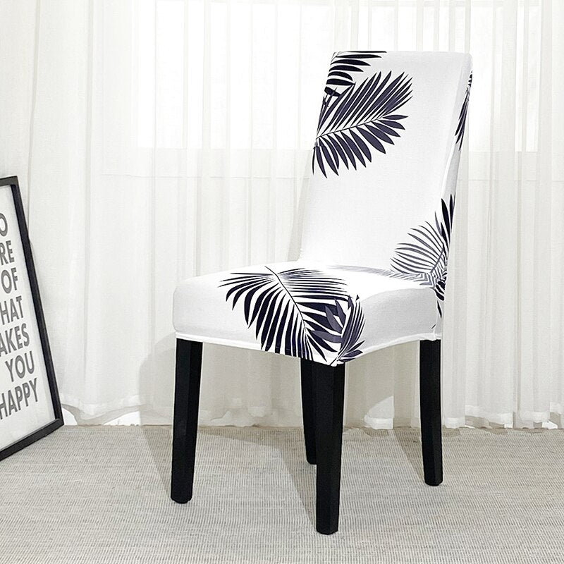 Elastic Stain Resistant Printed Chair Covers