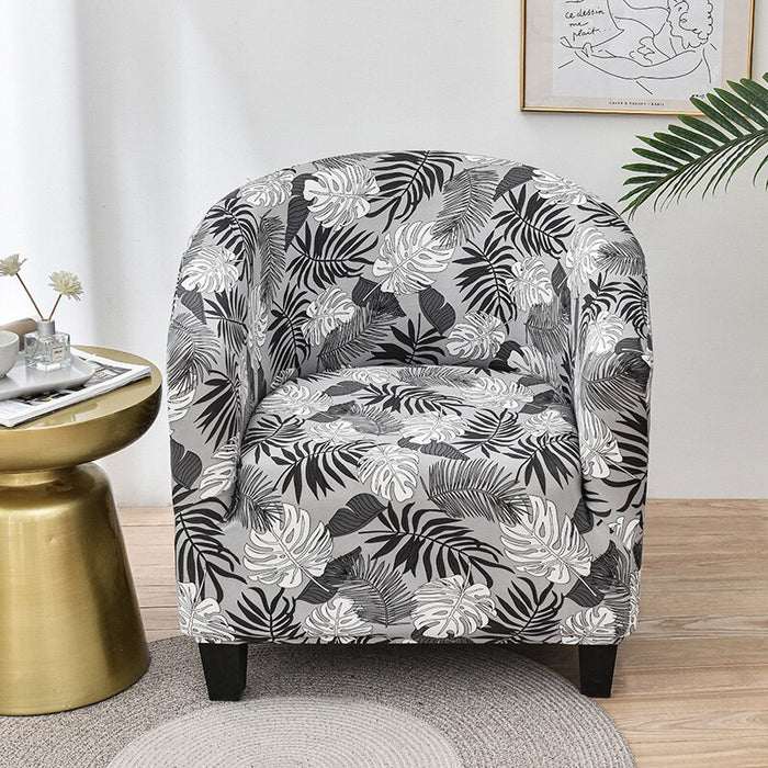 Printed Stretch Club Chair Slipcover Sofa Cover