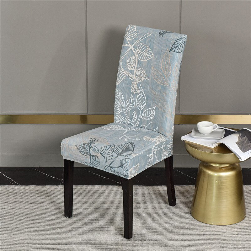 Printed Pattern Chair Cover For Dining Room