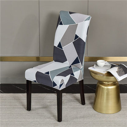 Printed Pattern Chair Cover For Dining Room