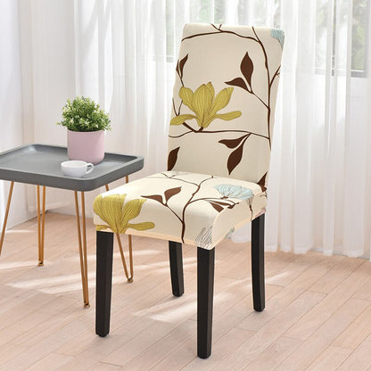 Elastic Printed Dining Chair Covers