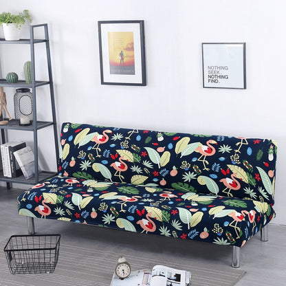 Big Elastic Armless Sofa Bed Cover