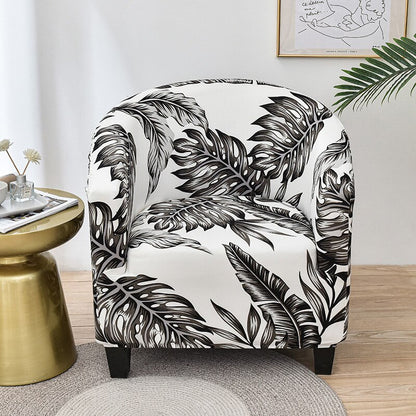 Printed Stretch Club Chair Slipcover Sofa Cover