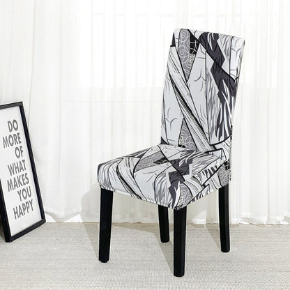 Printed Geometry Slipcover For Chair