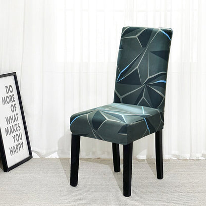 Printed Geometry Slipcover For Chair