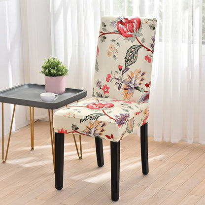 Elastic Printed Dining Chair Covers