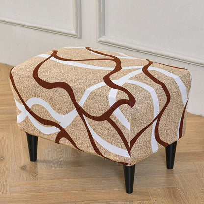 Stretch Footstool Cover For Living Room