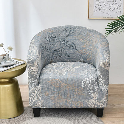 Printed Stretch Club Chair Slipcover Sofa Cover