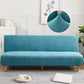 Solid Color Fold Armless Sofa Bed Cover