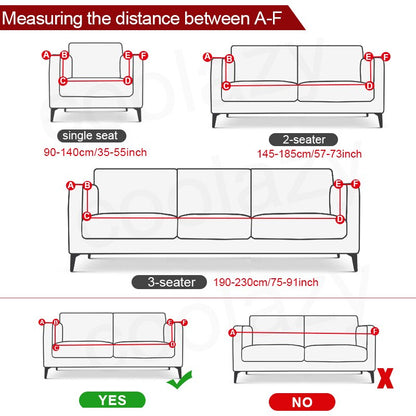 Square Printed Covers For L-Shaped Corner Sofa