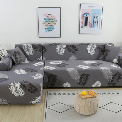 Stretch L-Shape Corner Sofa Covers For Living Room