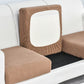 Polar Fleece Jacquard Thick Stretch Sofa Seat Cushion Cover