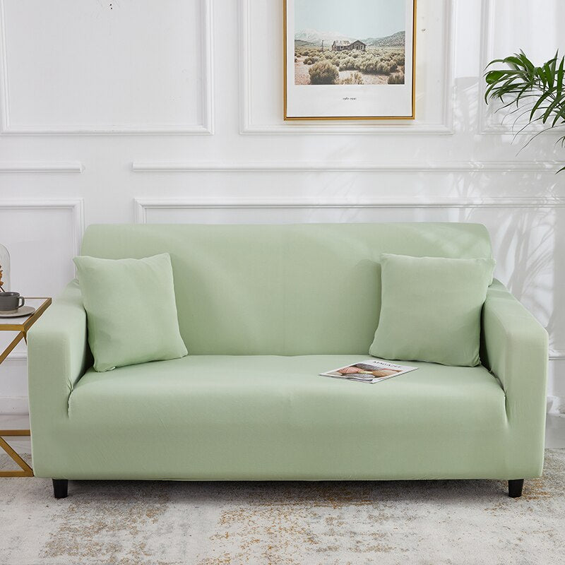 Elastic Plain Solid Sofa Cover