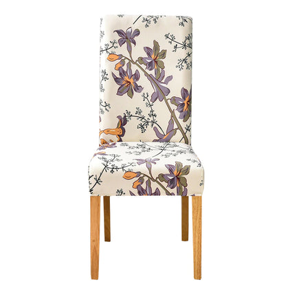 Floral Polyester Slipcover For Chair