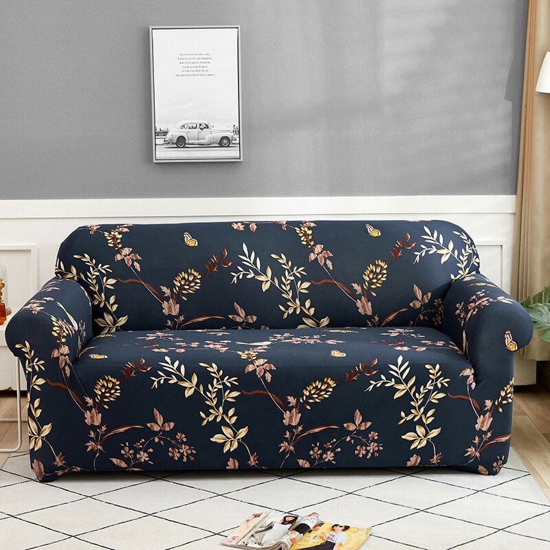 Floral Printed Stretchable Sofa Cover