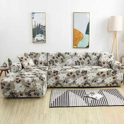 Stretch L-Shape Corner Sofa Covers For Living Room