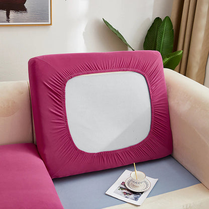 Plain Color Stretch Sofa Seat Cushion Cover