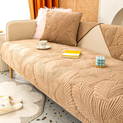 Modern Non-Slip Resistant Plush Sofa Cover