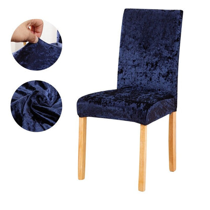 Velvet Shiny Chair Covers