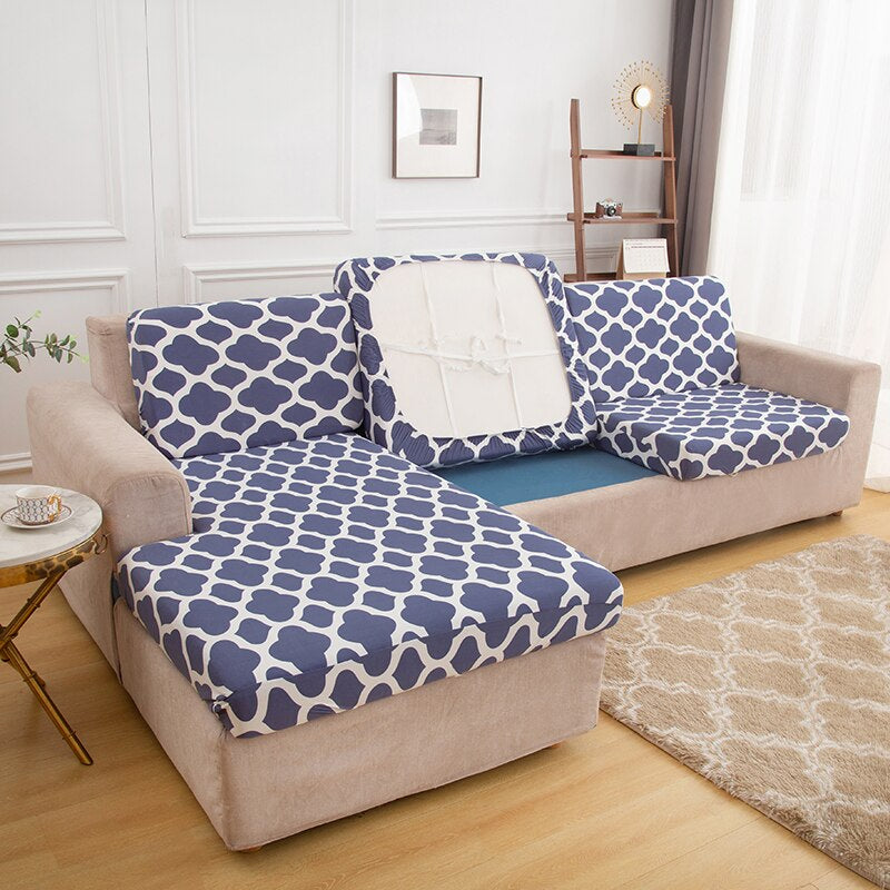 Stretch Cushion Covers Printed Sofa Seat Cover