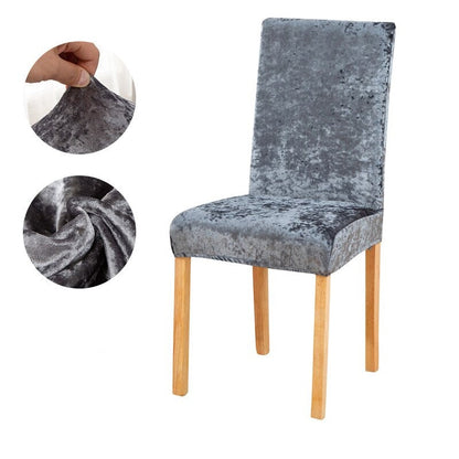 Velvet Shiny Chair Covers