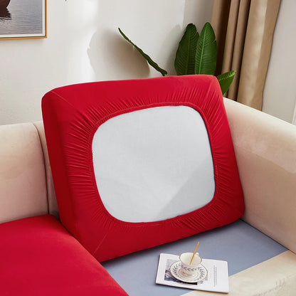 Plain Color Stretch Sofa Seat Cushion Cover