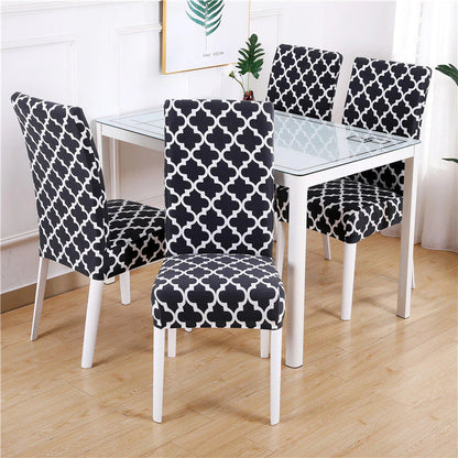 Printed Dining Elastic Chair Cover