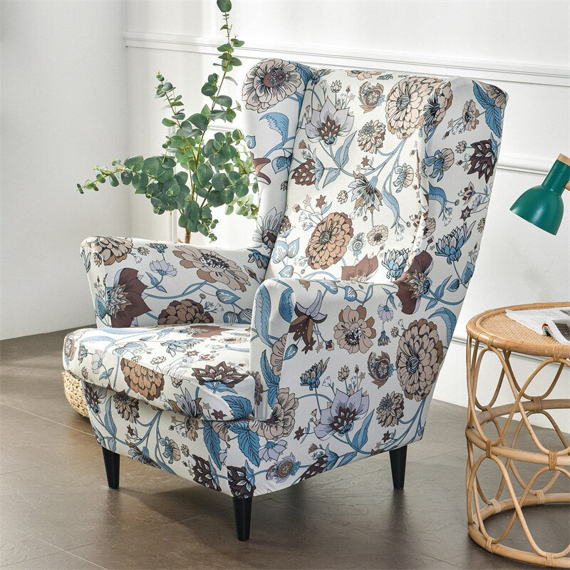 Printed Armchair Elastic Slipcover