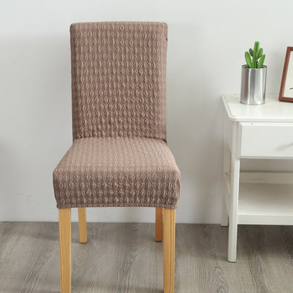 Solid Jacquard Chair Cover