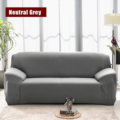 Elastic Plain Solid Sofa Cover