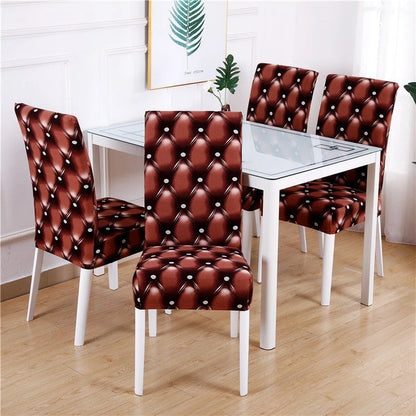 Printed Dining Elastic Chair Cover