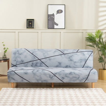 Big Elastic Armless Sofa Bed Cover