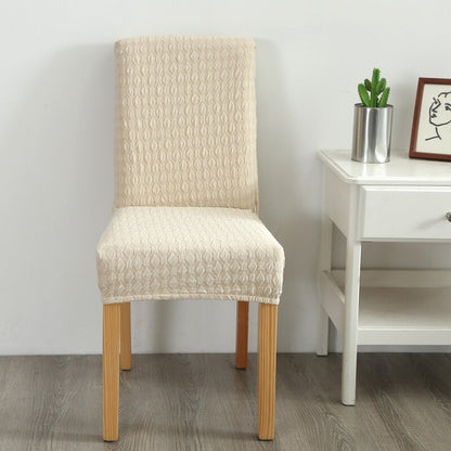 Solid Jacquard Chair Cover