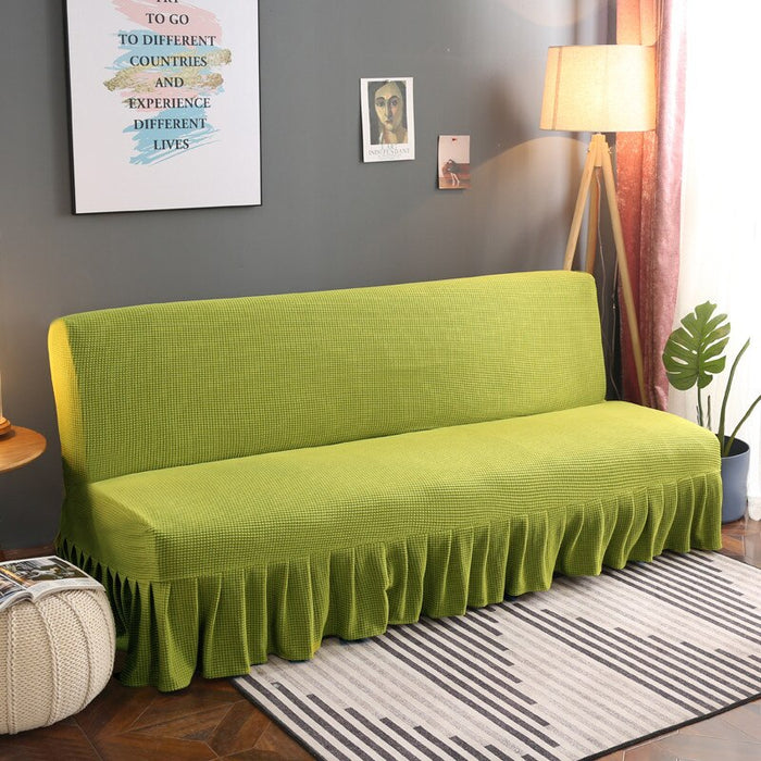 Frill Armless Sofa Bed Cover