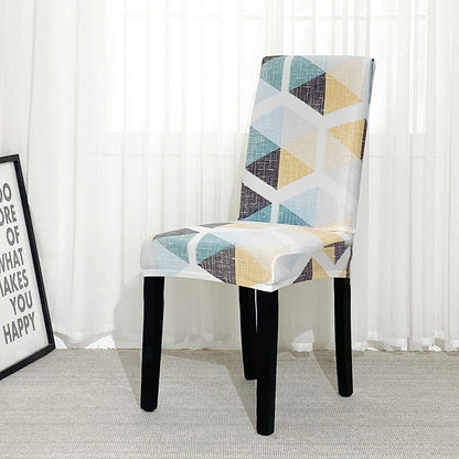 Printed Geometry Slipcover For Chair