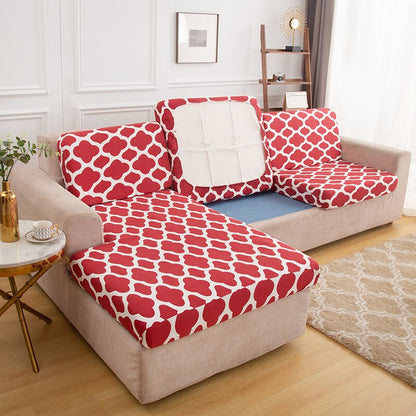 Stretch Cushion Covers Printed Sofa Seat Cover