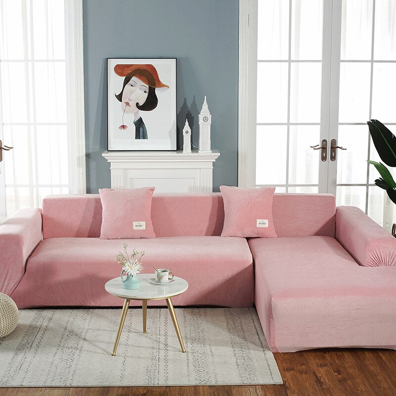 Velvet Elastic Sofa Covers For Living Room