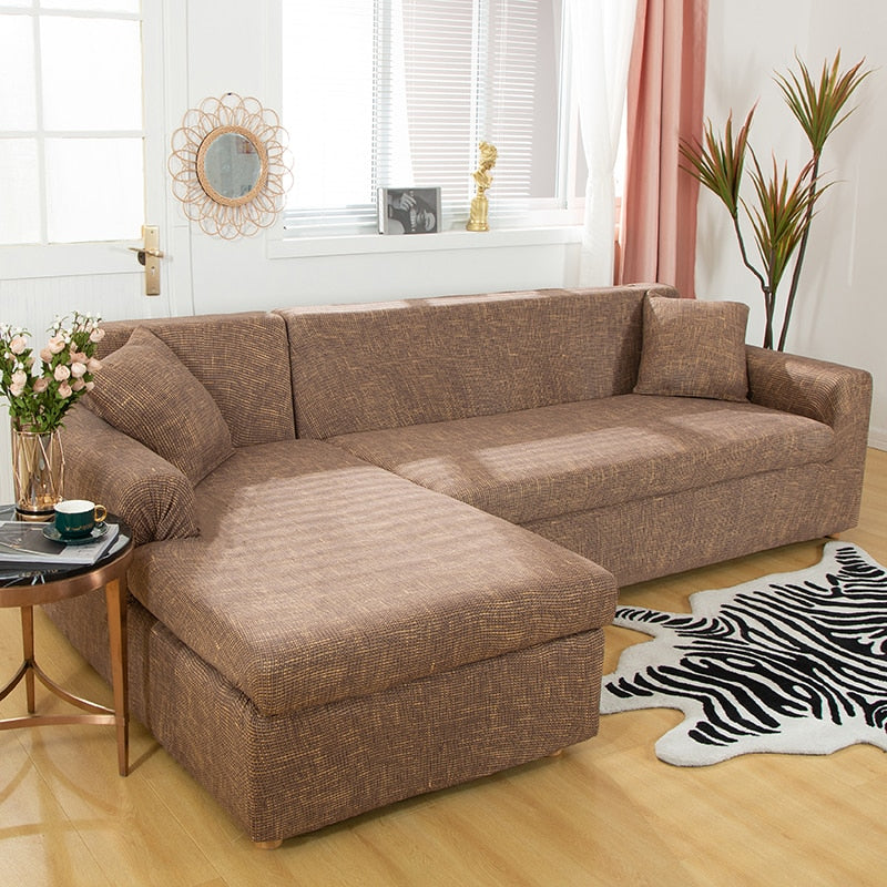 L Shaped Soft Longue Sofa Slipcover