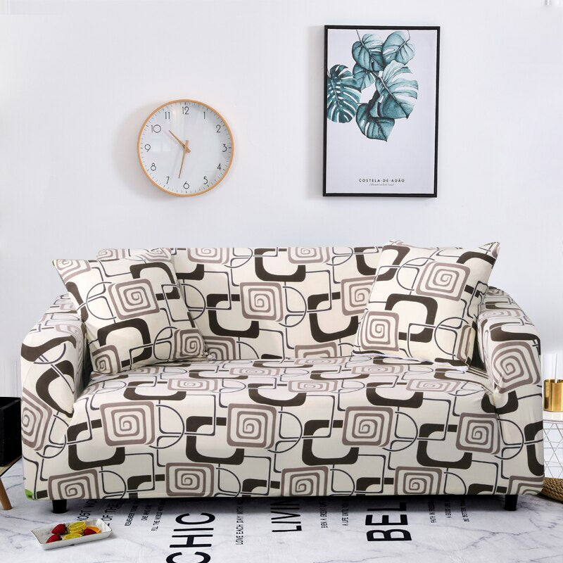 1/2/3/4 Seater Geometric Sofa Cover