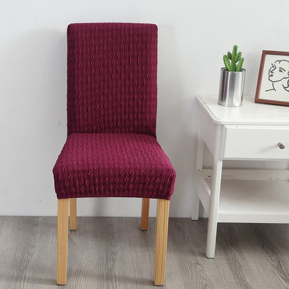 Solid Jacquard Chair Cover