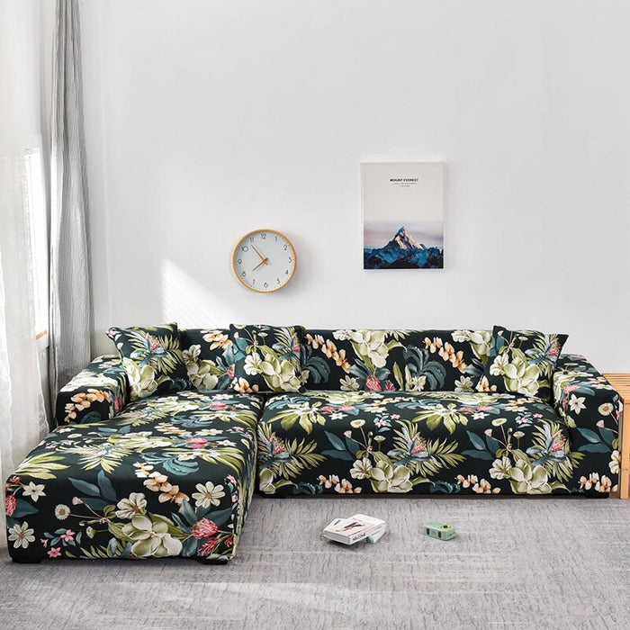 Stretch L-Shape Corner Sofa Covers For Living Room