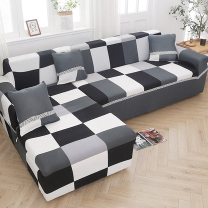 Elastic Plaid Sofa Covers for Living Room