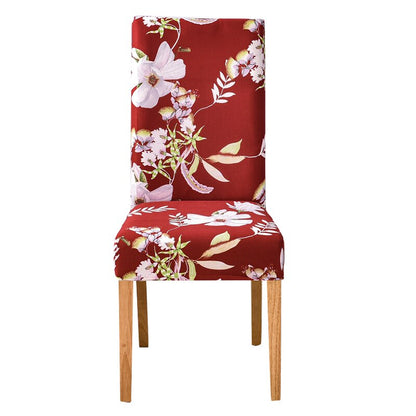 Floral Polyester Slipcover For Chair