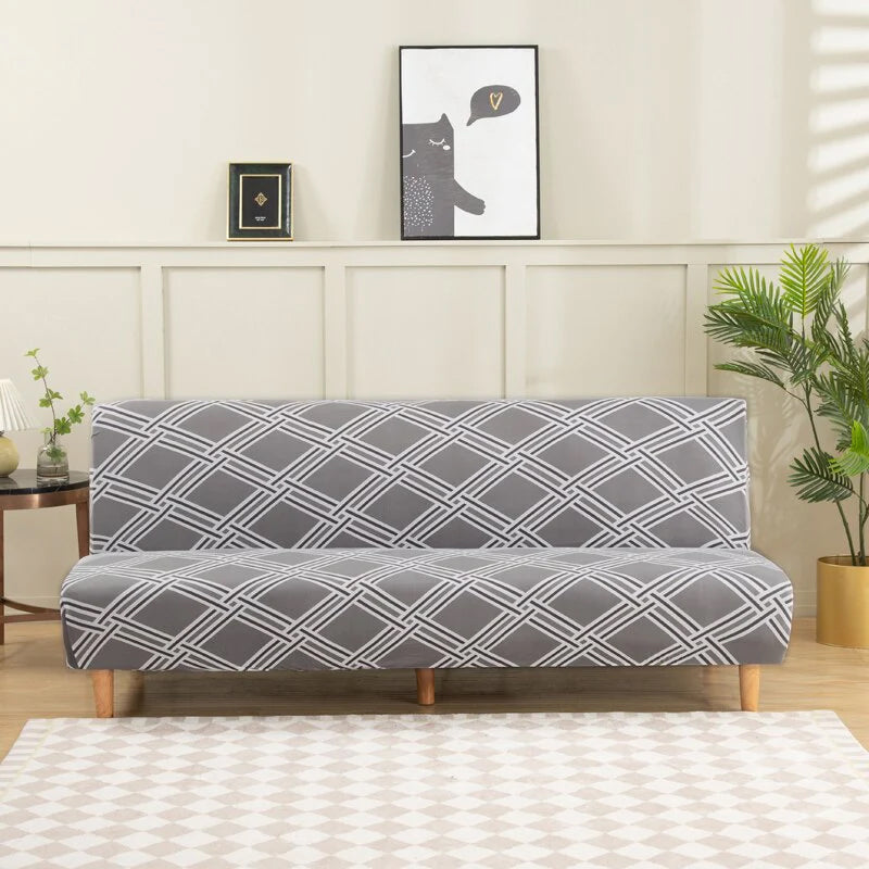 Big Elastic Armless Sofa Bed Cover
