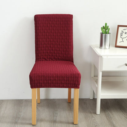 Solid Jacquard Chair Cover