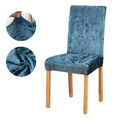 Velvet Shiny Chair Covers